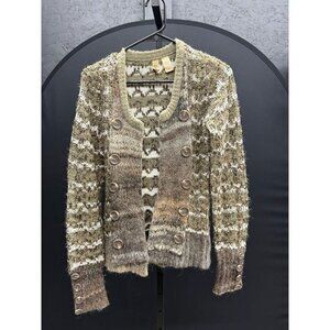 BKE Vintage Wool/Alpaca Blend Button Cardigan